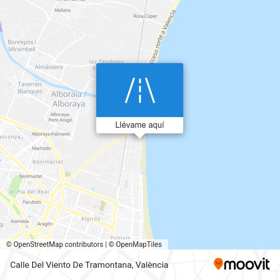 Mapa Calle Del Viento De Tramontana