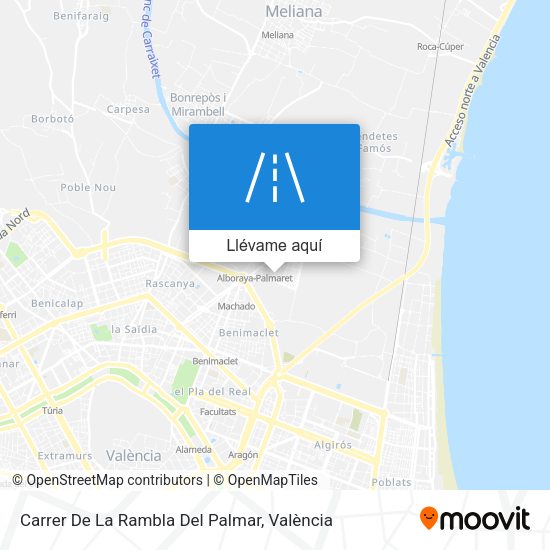 Mapa Carrer De La Rambla Del Palmar