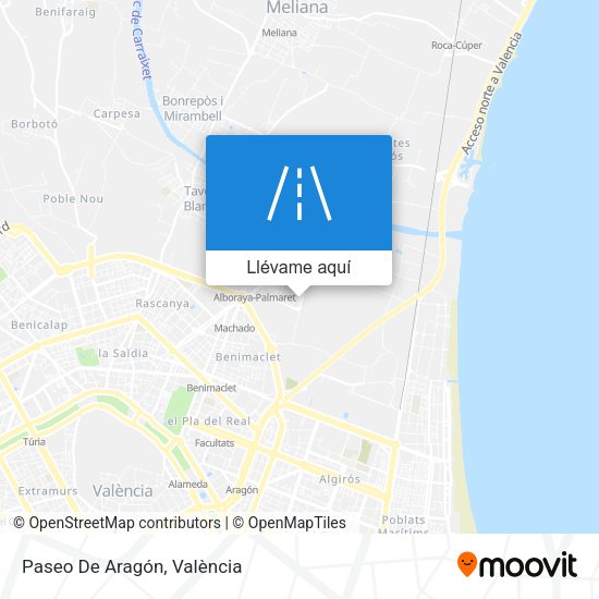 Mapa Paseo De Aragón