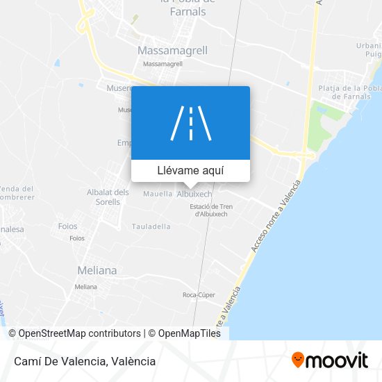 Mapa Camí De Valencia