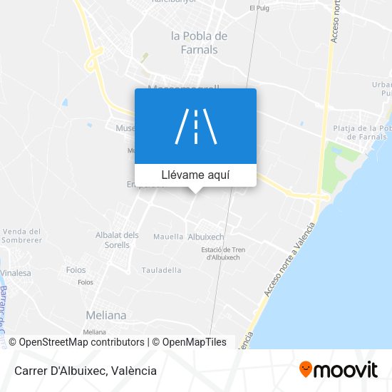 Mapa Carrer D'Albuixec