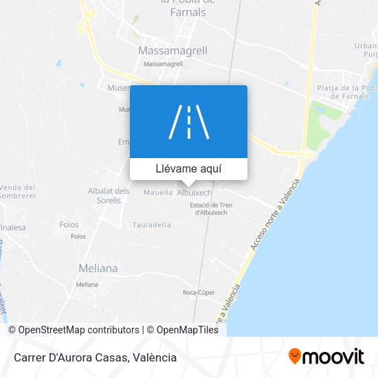 Mapa Carrer D'Aurora Casas