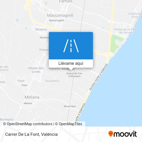 Mapa Carrer De La Font