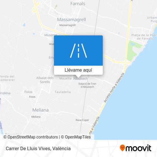 Mapa Carrer De Lluis Vives