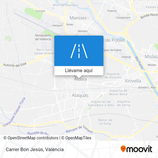 Mapa Carrer Bon Jesús