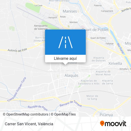 Mapa Carrer San Vicent