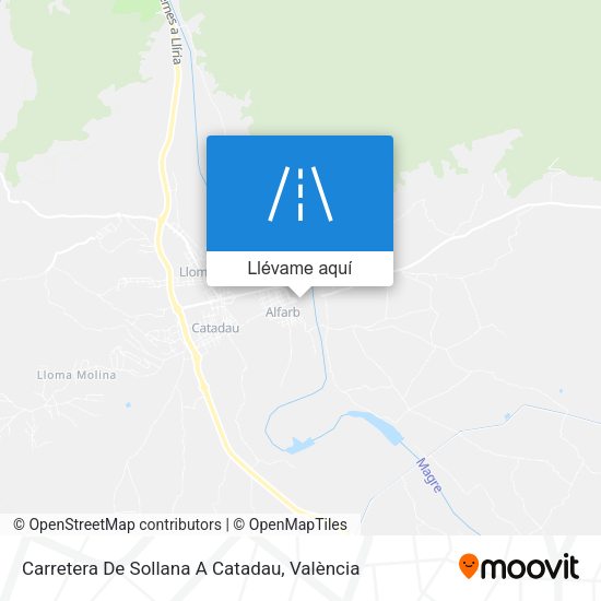 Mapa Carretera De Sollana A Catadau
