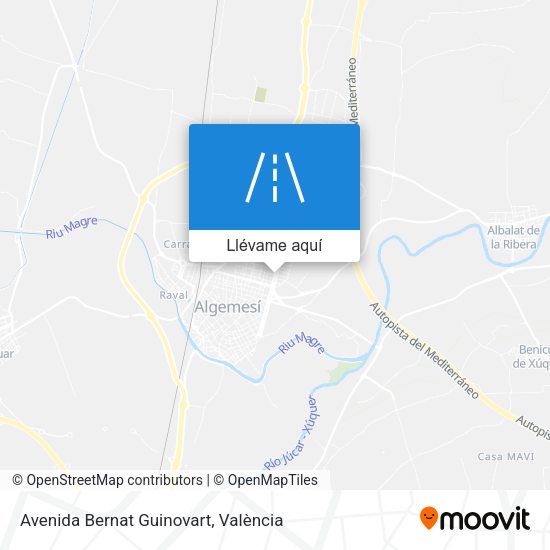 Mapa Avenida Bernat Guinovart