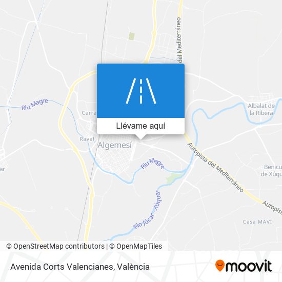 Mapa Avenida Corts Valencianes