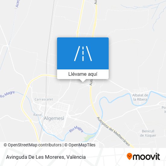 Mapa Avinguda De Les Moreres
