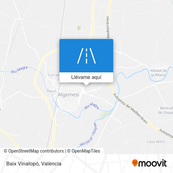 Mapa Baix Vinalopó