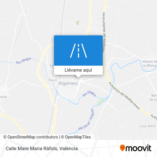 Mapa Calle Mare Maria Ràfols