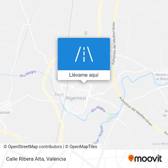 Mapa Calle Ribera Alta