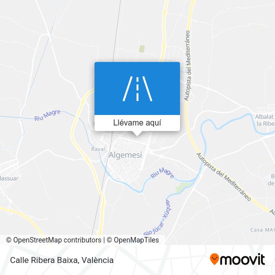 Mapa Calle Ribera Baixa