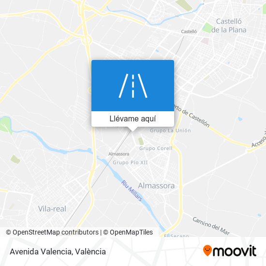 Mapa Avenida Valencia