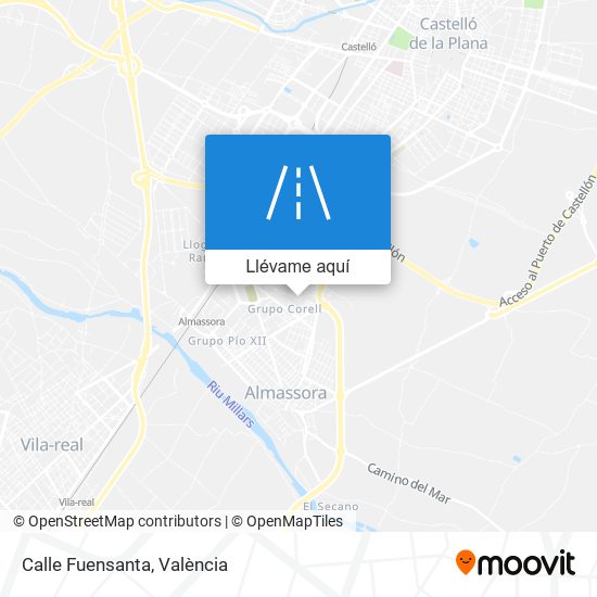Mapa Calle Fuensanta