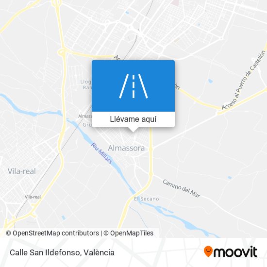 Mapa Calle San Ildefonso