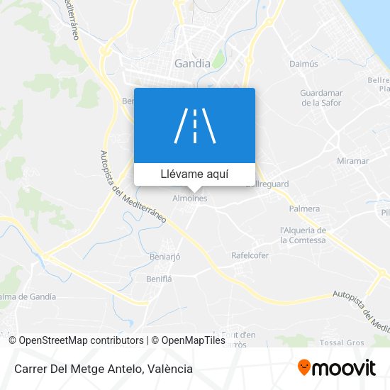 Mapa Carrer Del Metge Antelo