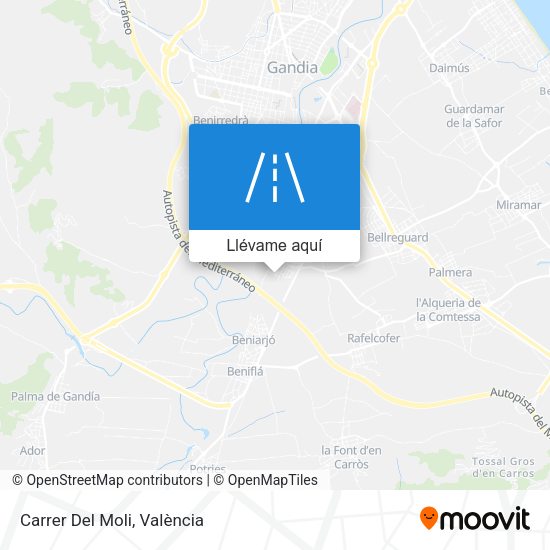 Mapa Carrer Del Moli