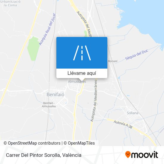 Mapa Carrer Del Pintor Sorolla
