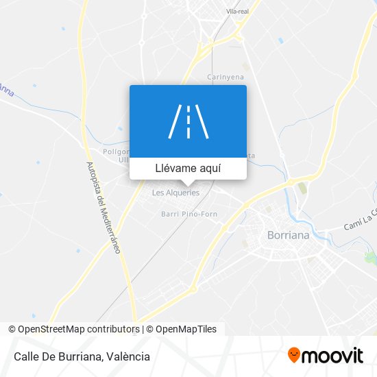 Mapa Calle De Burriana