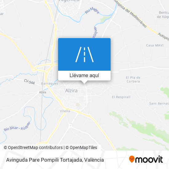 Mapa Avinguda Pare Pompili Tortajada