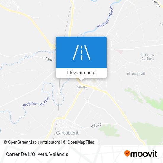 Mapa Carrer De L'Olivera