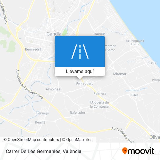 Mapa Carrer De Les Germanies