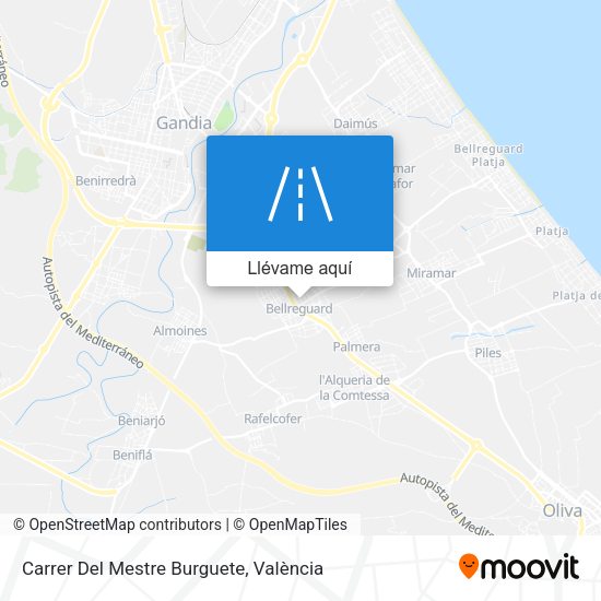 Mapa Carrer Del Mestre Burguete