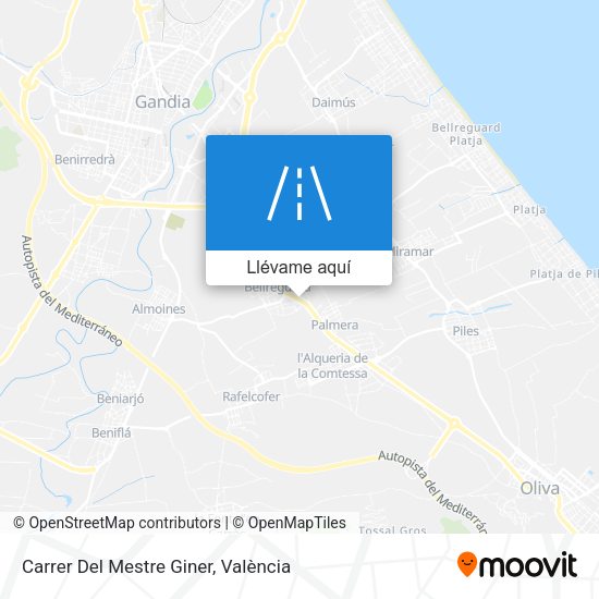Mapa Carrer Del Mestre Giner