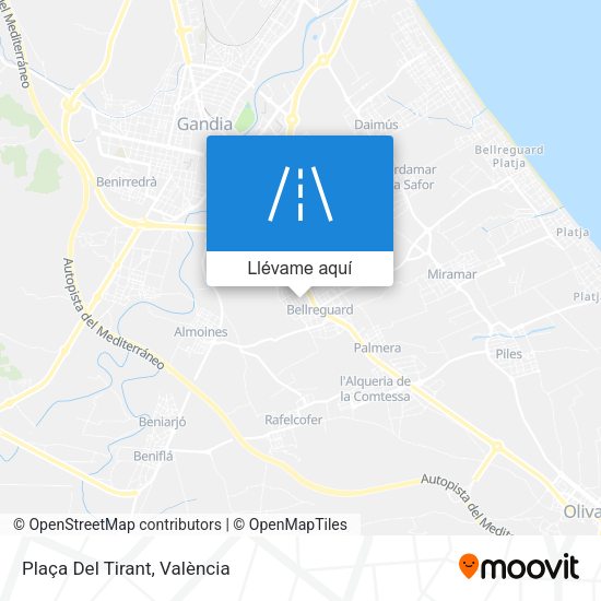 Mapa Plaça Del Tirant