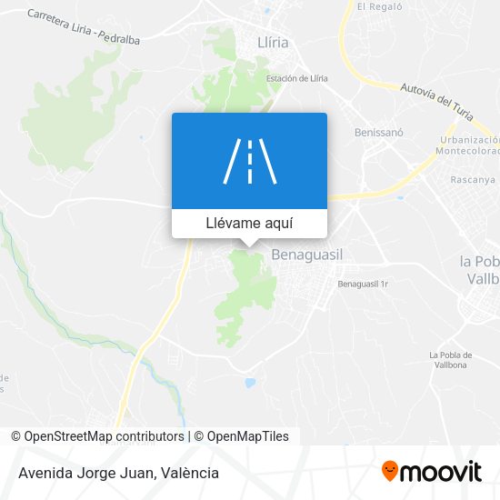 Mapa Avenida Jorge Juan