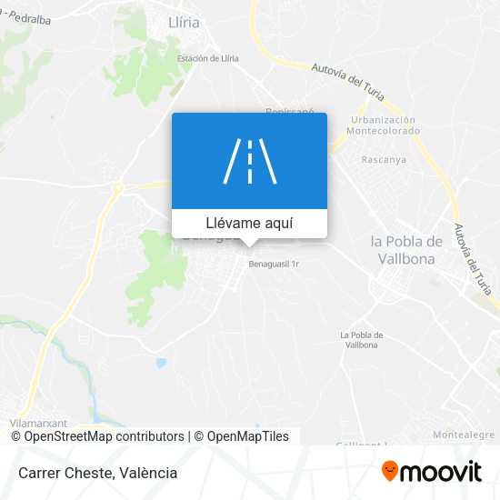 Mapa Carrer Cheste