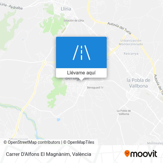 Mapa Carrer D'Alfons El Magnànim
