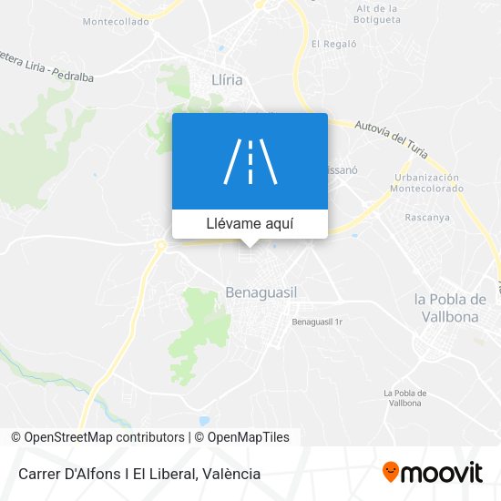 Mapa Carrer D'Alfons I El Liberal