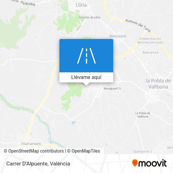 Mapa Carrer D'Alpuente