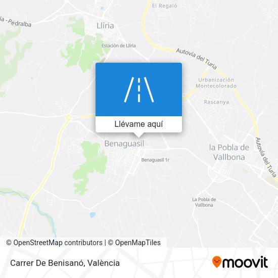 Mapa Carrer De Benisanó