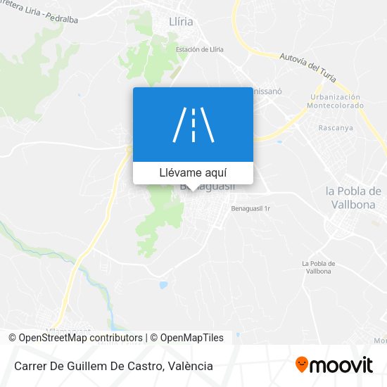 Mapa Carrer De Guillem De Castro