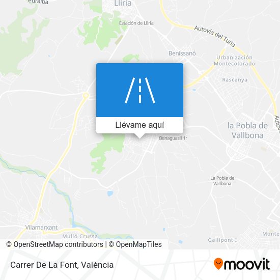 Mapa Carrer De La Font