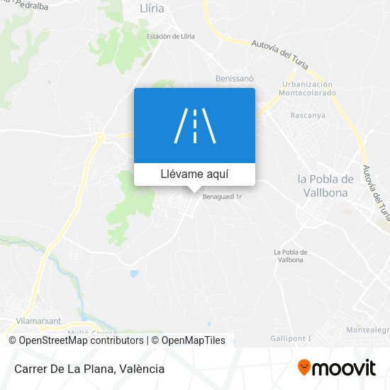 Mapa Carrer De La Plana