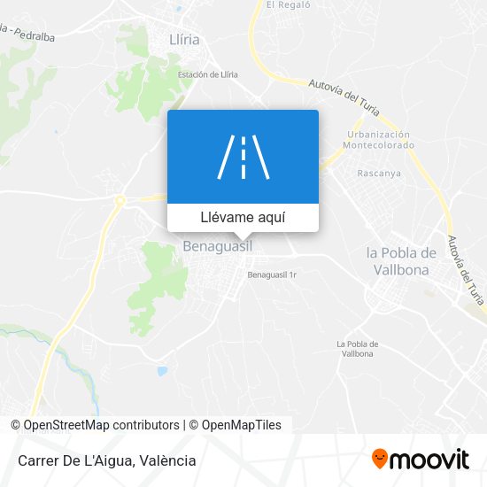 Mapa Carrer De L'Aigua