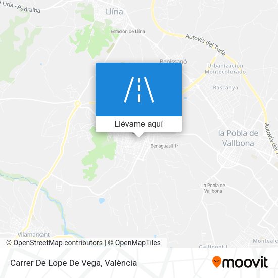 Mapa Carrer De Lope De Vega