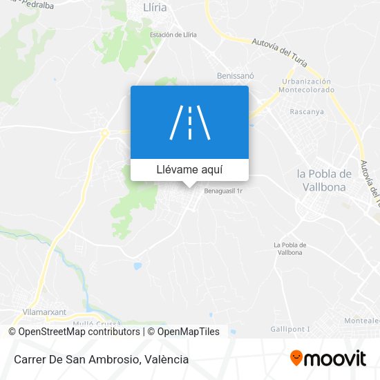 Mapa Carrer De San Ambrosio