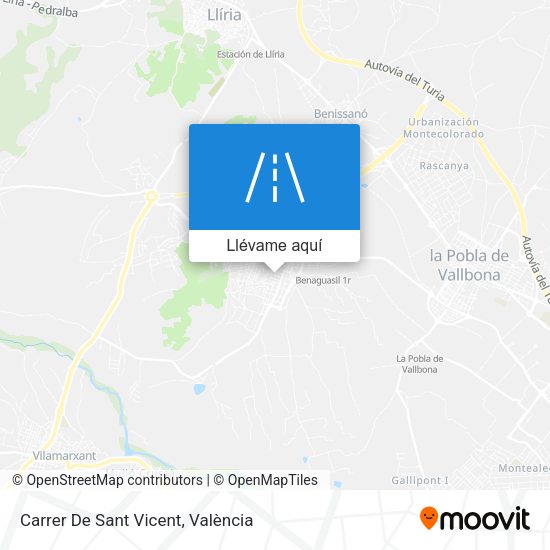 Mapa Carrer De Sant Vicent