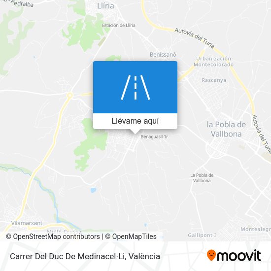 Mapa Carrer Del Duc De Medinacel·Li