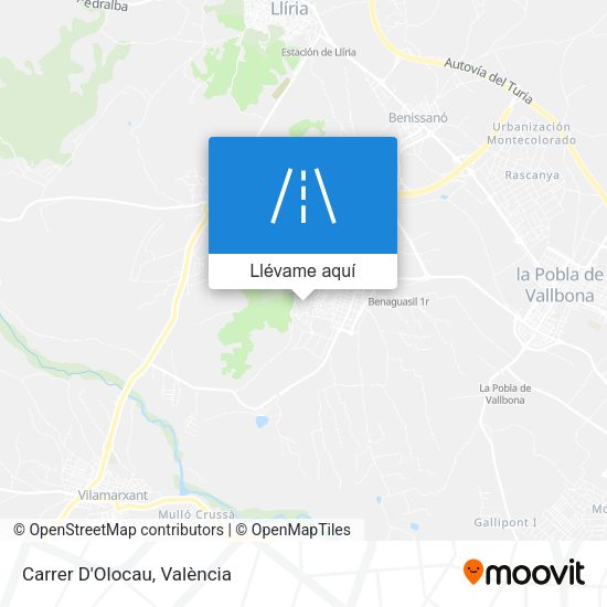 Mapa Carrer D'Olocau