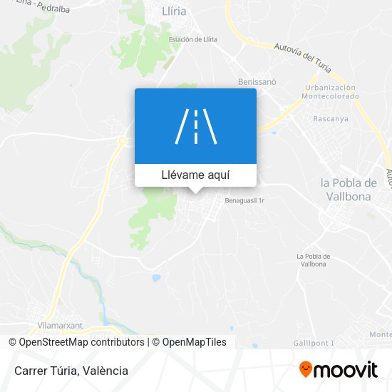 Mapa Carrer Túria