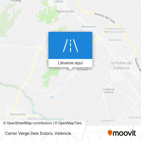 Mapa Carrer Verge Dels Dolors