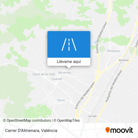 Mapa Carrer D'Almenara