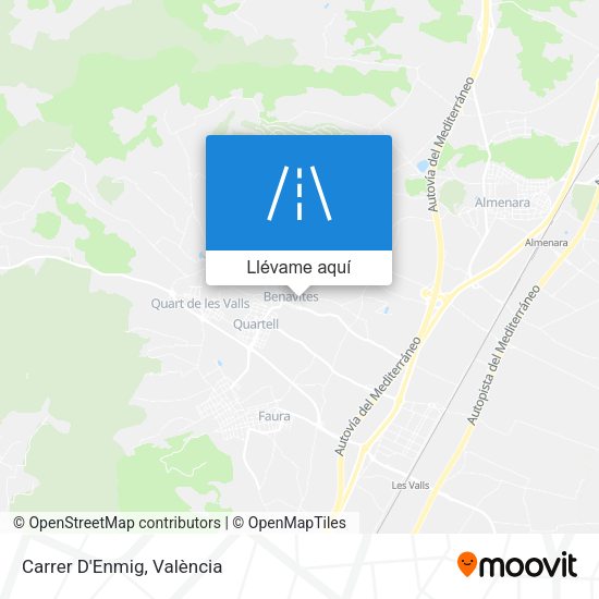 Mapa Carrer D'Enmig